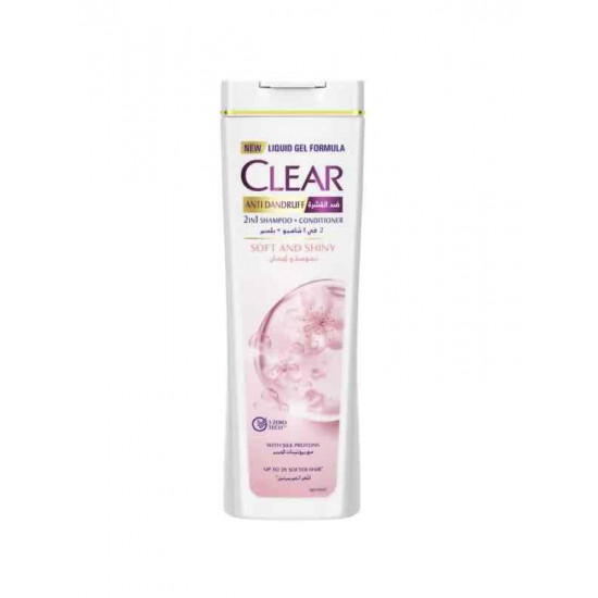 شامبو وبلسم كلير نعومة ولمعان مع بروتينات الحرير من كلير ، 200 مل