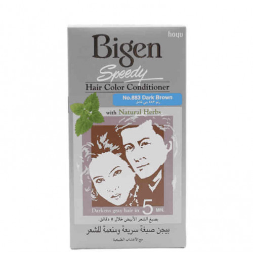 صبغة سريعة ومنعمة للشعر مع الاعشاب الطبيعية من بيجن - رقم 883 بني غامق