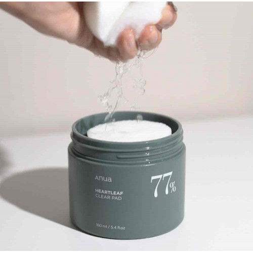 مسحات تونر كلير هارتليف 77% من انوا | Anua Heartleaf 77% Clear Pad