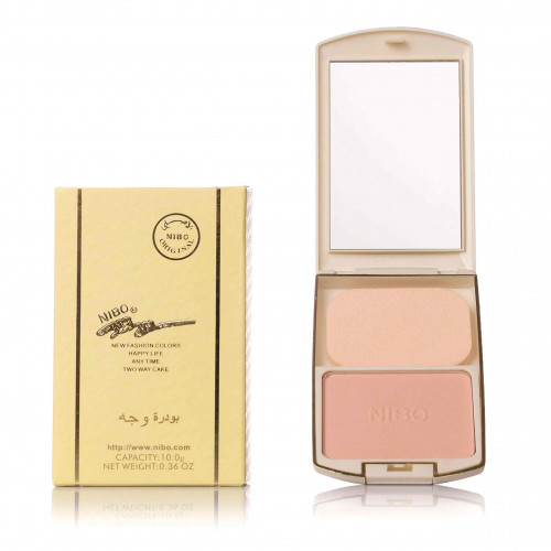 بودرة وجه مع اسفنجه مضغوطه درجة - من نيبو