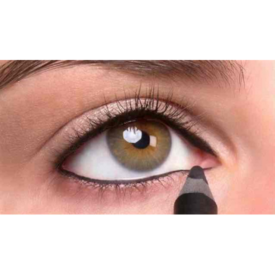 كحل اسود فاحم  ثابت ، لا يسيح ، ضد الماء قابل لتبريه من ريل بيوتي 