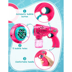 لعبة : مسدس فقاعات للأطفال 