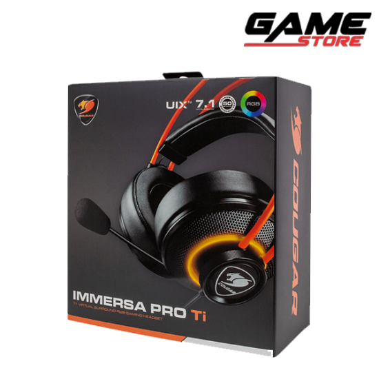 سماعة كوغار إميرسا برو تي اي RGB 7.1 الصوت المحيطي - اسود - IMMERSA PRO Ti سماعة كوغار إميرسا برو تي اي RGB 7.1 الصوت المحيطي - اسود - IMMERSA PRO Ti
