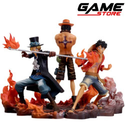 مجسم أنمي  ثلاثي الشخصيات - لوفي - ياماتو - آيس  18 سنتيمتر