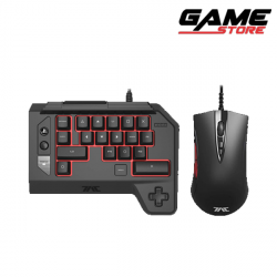 هوري لوحة مفاتيح احترافية وماوس للألعاب - أسود برتقالي - ps4 هوري لوحة مفاتيح احترافية وماوس للألعاب - أسود برتقالي - ps4