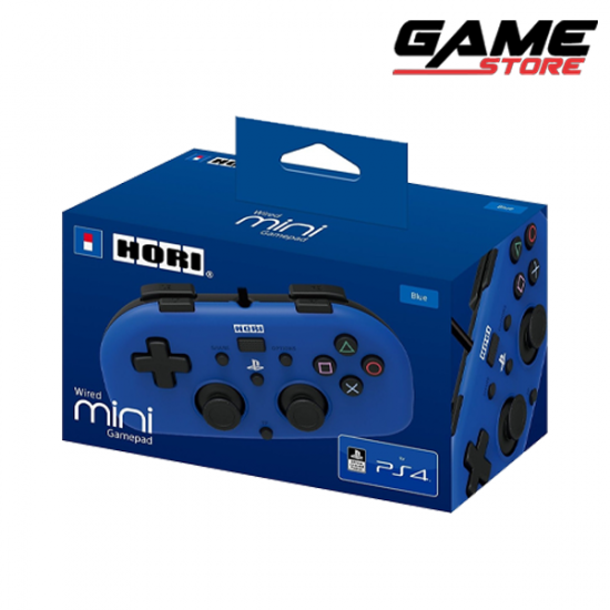 يد تحكم هوري باد ميني سلكية - ازرق - بلايستيشن 4 - Hori pad mini wired controller - blue - PS4