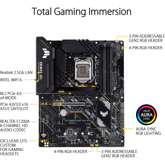 اللوحه الأم : TUF B560-PLUS WI FI اللوحه الأم : TUF B560-PLUS WI FI