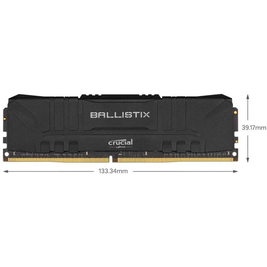 رام : CRUCIAL RAM 16G 2*8 3200 BLACK RGB