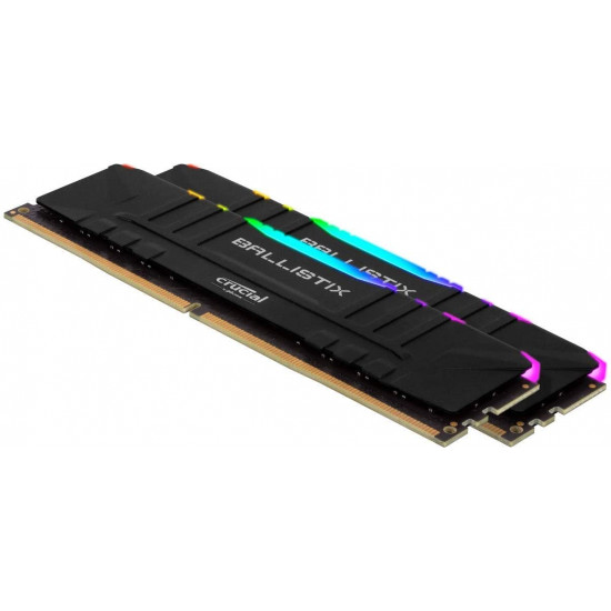 رام : CRUCIAL RAM 16G 2*8 3200 BLACK RGB