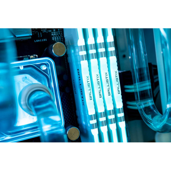 رام : CRUCIAL RAM 16G 2*8 3200 BLACK RGB