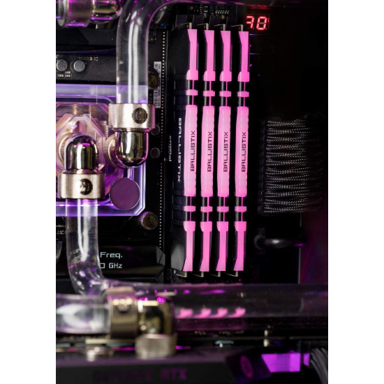 رام : CRUCIAL RAM 16G 2*8 3200 BLACK RGB