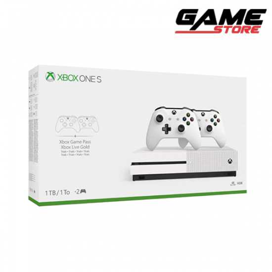 اكس بوكس ون اس - 1 تيرا - مع 2 يد تحكم - Xbox One S - 1TB - 2 Controllers