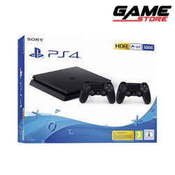 بلاي ستيشن 4 سليم - 500 جيجا + 2 وحدة تحكم - PlayStation 4 Slim - 500 GB + 2 controllers بلاي ستيشن 4 سليم - 500 جيجا + 2 وحدة تحكم - PlayStation 4 Slim - 500 GB + 2 controllers