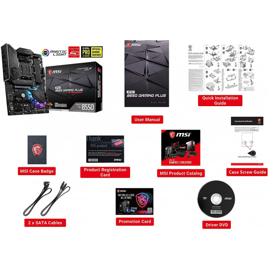 اللوحه الأم : MSI MB MPG B550 GAMING PLUS اللوحه الأم : MSI MB MPG B550 GAMING PLUS