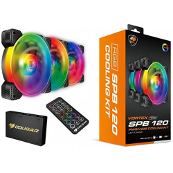 مراوح تركيب : COUGAR VORTEX RGB120 3PACK مراوح تركيب : COUGAR VORTEX RGB120 3PACK