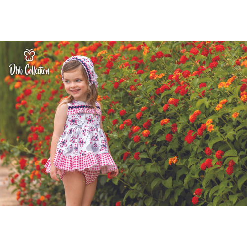 15111 طقم بناتي مورد فستان وكلوت فقط 15111 طقم بناتي مورد فستان وكلوت فقط