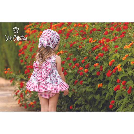 15111 طقم بناتي مورد فستان وكلوت فقط 15111 طقم بناتي مورد فستان وكلوت فقط