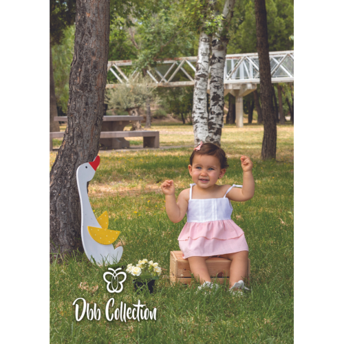 16204 طقم بناتي من قطعتين فستان وكلوت