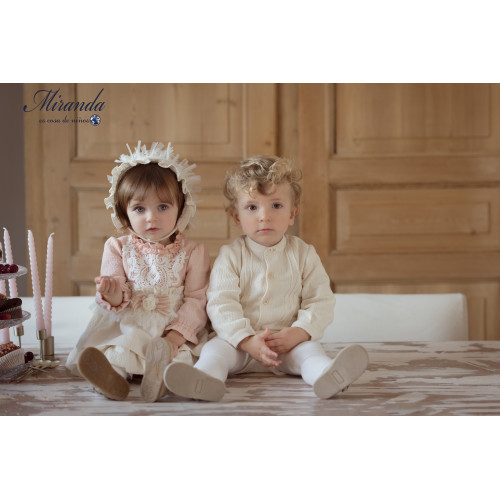 34012023 بدلة ولادي قميص + شورت بحزام وردي 