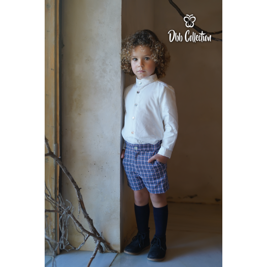 16508 بدلة ولادي قميص وشورت كاروهات 16508 بدلة ولادي قميص وشورت كاروهات