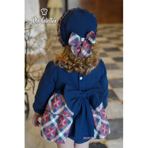 17001 طقم بناتي من ٣ قطع كحلي وأحمر 17001 طقم بناتي من ٣ قطع كحلي وأحمر