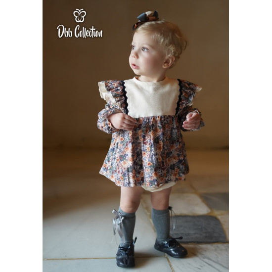 16704 طقم بناتي من قطعتين فستان وكلوت 16704 طقم بناتي من قطعتين فستان وكلوت