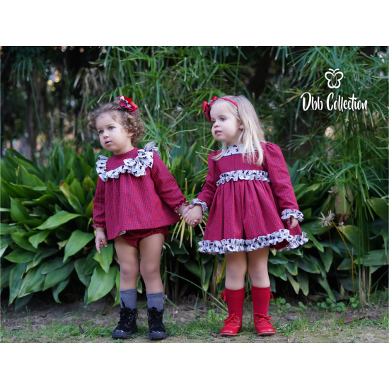 17204طقم بناتي للصغيرات فستان وكلوت (يسار) 17204طقم بناتي للصغيرات فستان وكلوت (يسار)