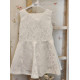 فستان اسباني دانتيل ابيض 23140