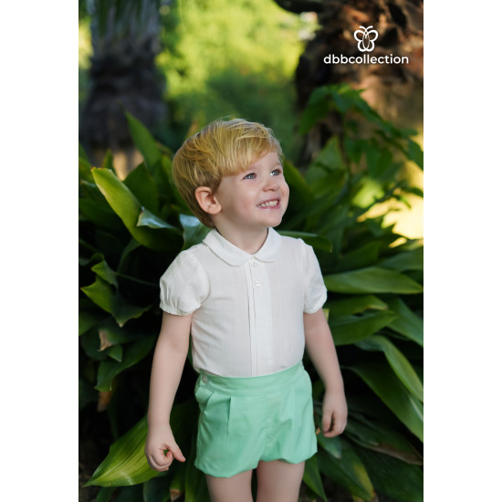 18805 بدلة ولادي قميص وشورت اخضر 18805 بدلة ولادي قميص وشورت اخضر