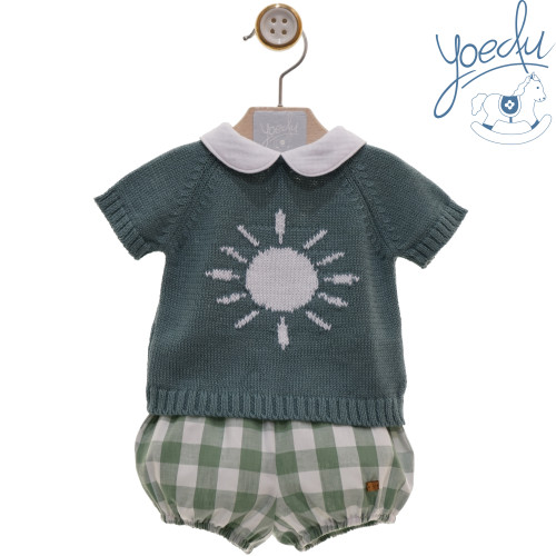 1203 طقم قميص و سويتر وشورت