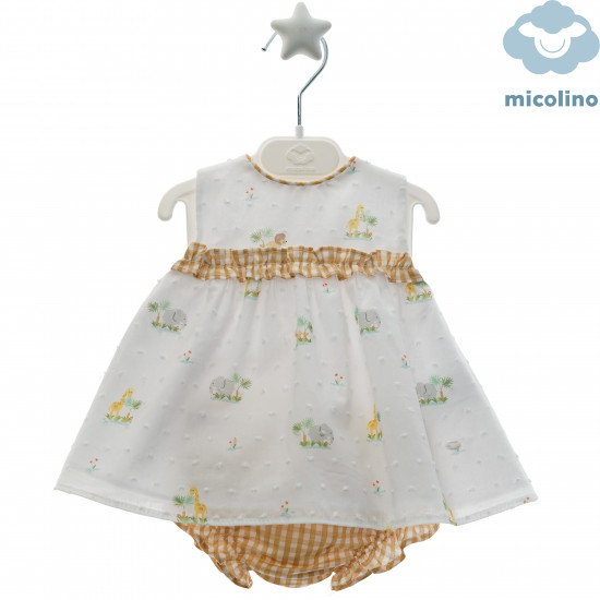 0186 طقم اسباني فستان وكلوت  