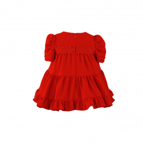 350142V  فستان اسباني احمر