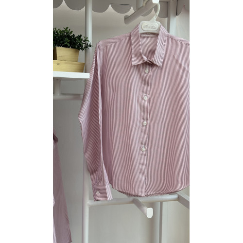 قميص مدرسي مقلم وردي 144611 قميص مدرسي مقلم وردي 144611