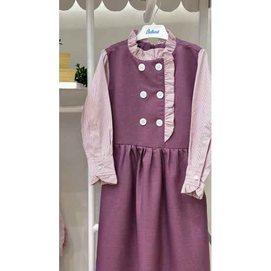 مريول مدرسي بنفسجي متصل 144630 مريول مدرسي بنفسجي متصل 144630