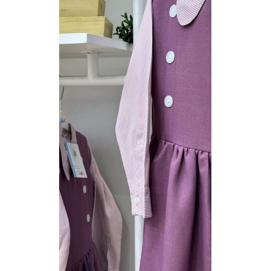 مريول مدرسي بنفسجي من قطعتين 144631 مريول مدرسي بنفسجي من قطعتين 144631