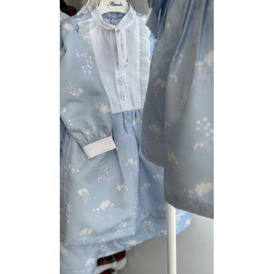 فستان جاكار سماوي240032 فستان جاكار سماوي240032