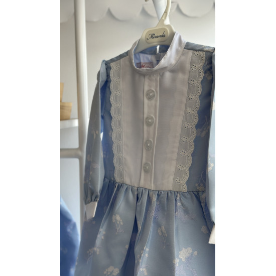 فستان جاكار سماوي240032 فستان جاكار سماوي240032