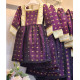 240114 فستان شعبي توتي نقش مربع 240114 فستان شعبي توتي نقش مربع