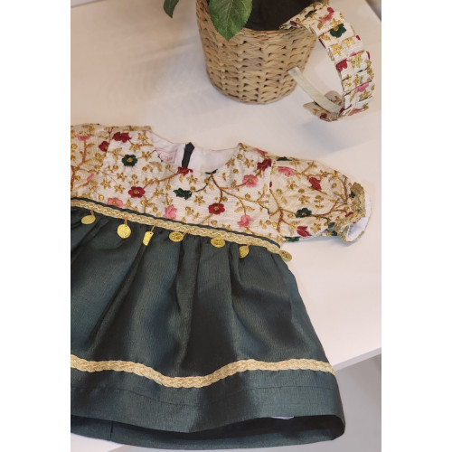 240091 فستان شعبي مورد للصغيرات 240091 فستان شعبي مورد للصغيرات