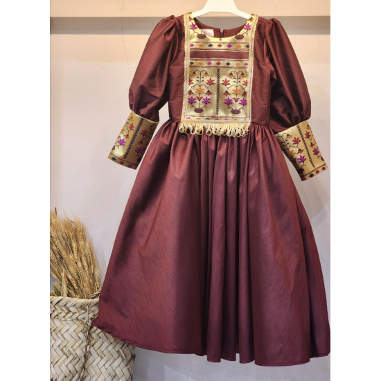 240181 فستان تأسيس عنابي 240181 فستان تأسيس عنابي