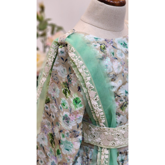 240183 بدلة هندي بالترتر توب وتنورة وشال 240183 بدلة هندي بالترتر توب وتنورة وشال