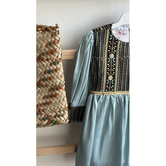 240152 فستان شعبي سماوي ميدي 240152 فستان شعبي سماوي ميدي