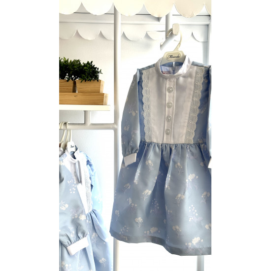 فستان جاكار سماوي240032 فستان جاكار سماوي240032