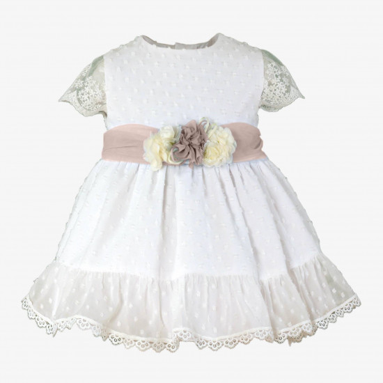 370121V فستان اسباني بحزام وردي 370121V فستان اسباني بحزام وردي