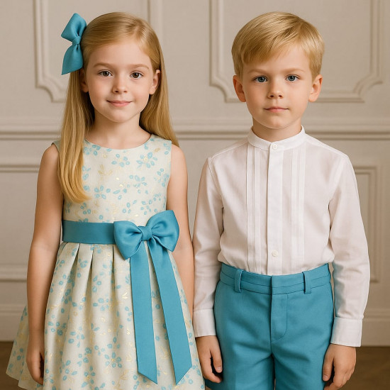 بدلة ولادي قميص بأكمام طويلة وشورت240409 مع حزام بدلة ولادي قميص بأكمام طويلة وشورت240409 مع حزام