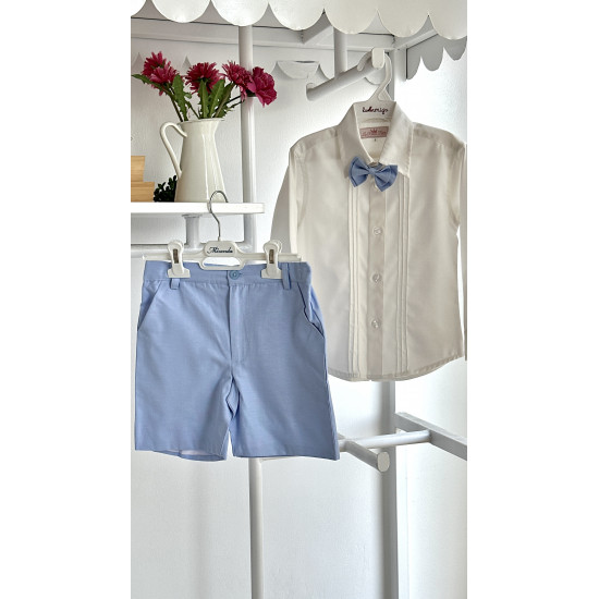 بدلة ولادي أزرق شورت من ٤ قطع240386 بدلة ولادي أزرق شورت من ٤ قطع240386