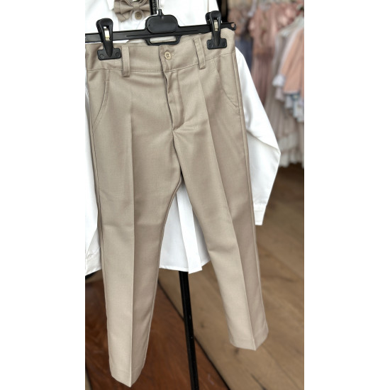 بدلة ولادي بنطلون بني من ٣ قطع240387 بدلة ولادي بنطلون بني من ٣ قطع240387