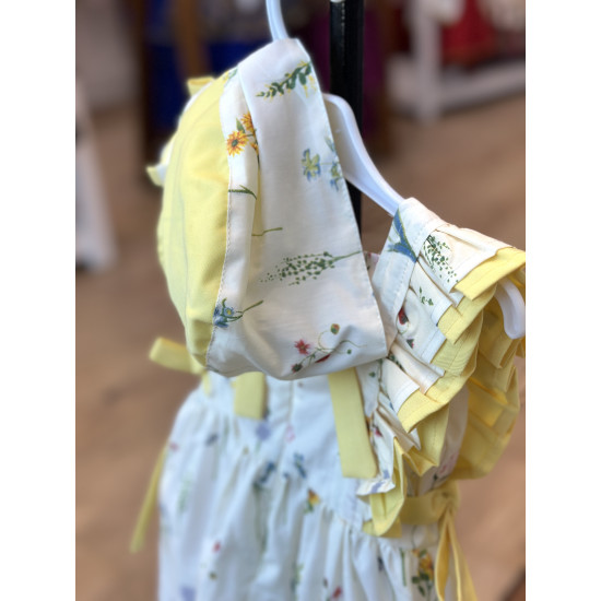 240399 فستان قطن مورد مع قبعة 240399 فستان قطن مورد مع قبعة