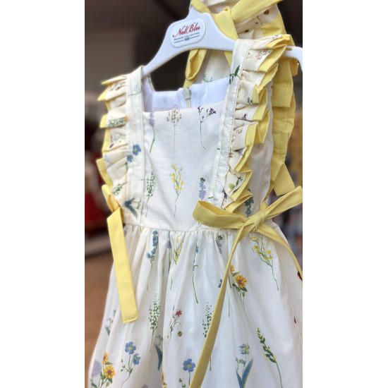 240399 فستان قطن مورد مع قبعة 240399 فستان قطن مورد مع قبعة