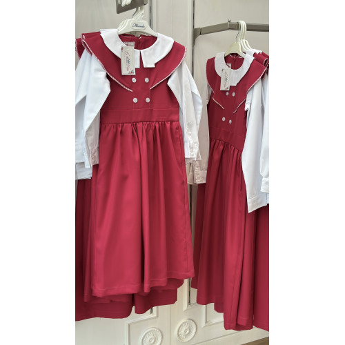 مريول مدرسي متصل فوشي 144701 مريول مدرسي متصل فوشي 144701